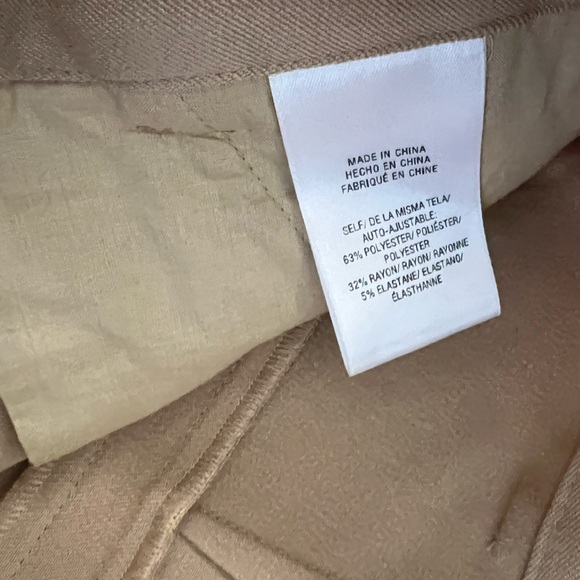 NEW Favorite Daughter The Favorite Pants beige High Waist Wide Leg Size 14 - Picture 8 of 10